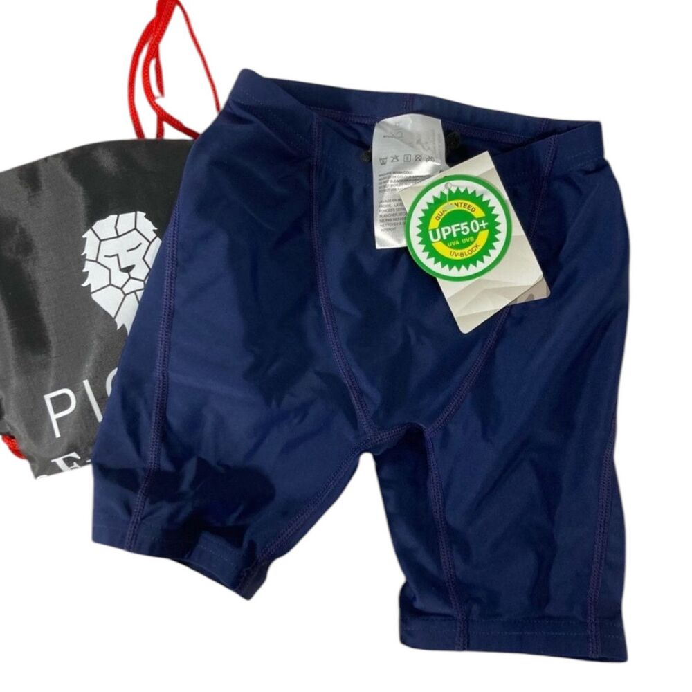 Toddler Boys 2T Navy Blue Jammer Swim Shorts 50+ SPF Protection Keeps Sand Out!